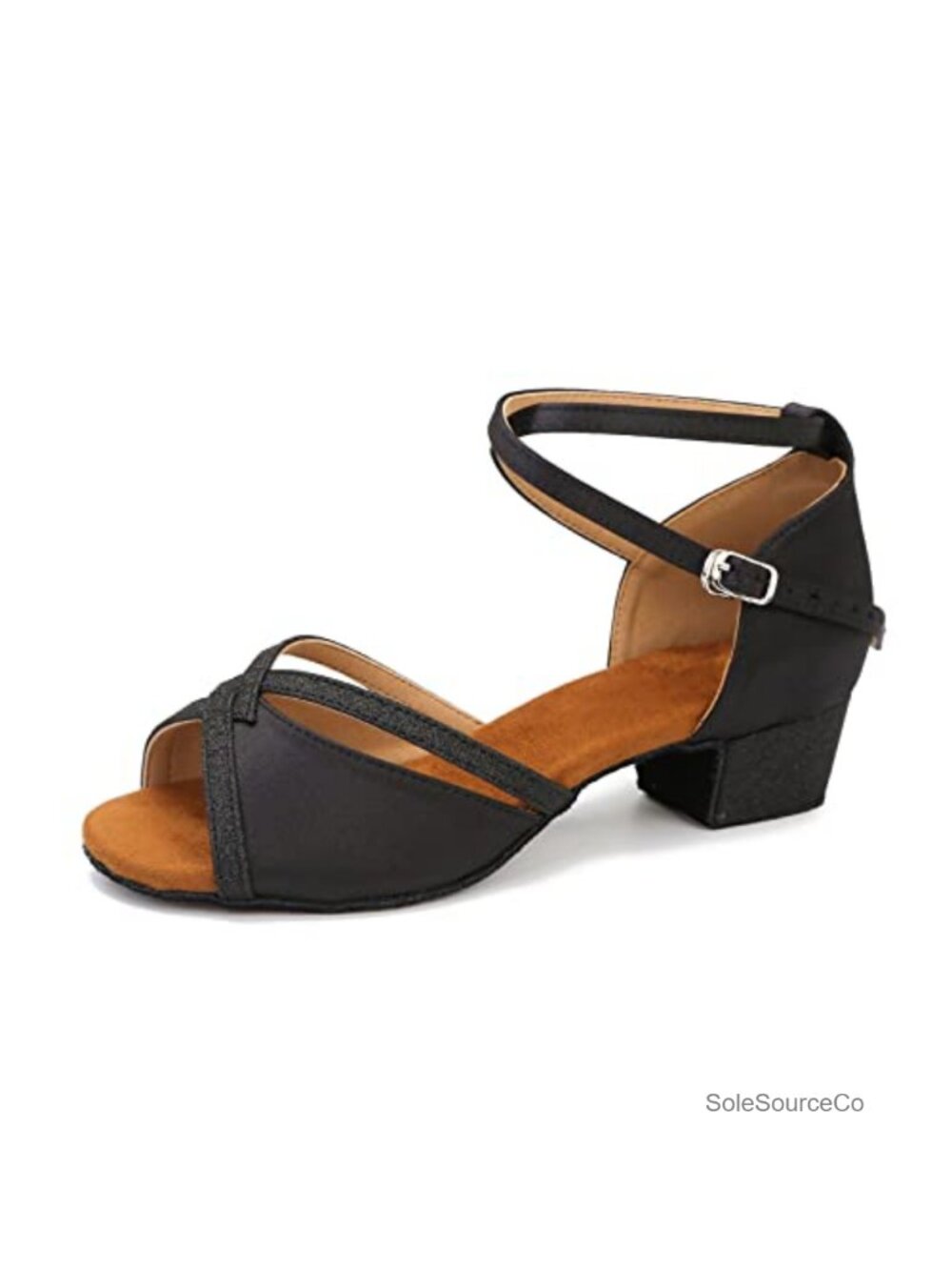 Low Cuban Heel Ballroom Dance Shoes Women Salsa Latin Practice